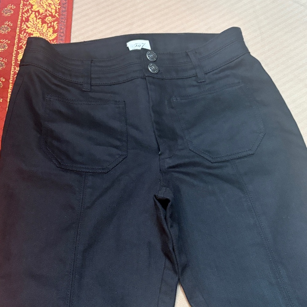 5 ‘a 7 cinq ‘a sept High Waist Black Jeans